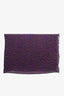 Louis Vuitton Black/Pink/Purple Cashmere Silk Stephen Sprouse Leopard Stole Scarf