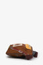 Gucci x North Face Brown Nylon Equestrian Print Belt Bag