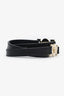 Versace Black Leather Medusa Slim Belt Size 32 80