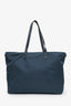 Prada Teal Re-Nylon Saffiano Re-Edition Two Way Tote Bag with Strap
