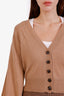 Frame Brown Cashmere Cropped Cardigan Size XS