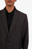 Christian Dior Grey Cotton Linen Single Breasted Blazer Size 52 Mens