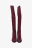 Stuart Weitzman Burgundy Suede 5050 Over the Knee Boots Size 7