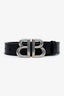 Balenciaga Black Leather BB Belt Size 80