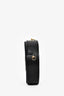 Olympia Le-Tan Black Leather 'Parisian Caviar' Round Crossbody Bag