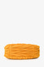 Miu Miu Yellow Suede Leather Wander Matelassé Shoulder Bag With Strap