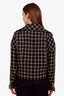 Pre-loved Chanel™ 21s Black Check Tweed Chain Rolled-Edged Jacket Size 40