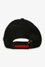 Gucci Black GG Supreme Snake Baseball Cap