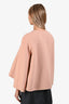 Chloe Blush Pink Wool Cashmere Cape Jacket Size 38