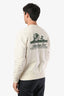 Aimé Leon Dore Cream Cotton Logo Sweatshirt Size S Mens