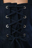 See By Chloe Dark Denim Wash Cris Cross Midi Dress Size 38
