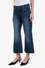 Frame x Amelia Grey Blue Wide Leg Jeans Size 25