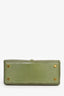 Celine 2020 Light Khaki Green Lizard '16' Top Handle Bag with Strap