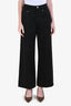 Brunello Cucinelli Black Denim Wide Leg Jeans Size 2 US