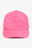 Valentino Pink Nylon V-Logo Baseball Hat Size 59