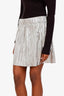 Isabel Marant Etoile Silver Mini Skirt Size 44