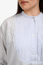 Sofie D'Hoore Blue Cotton Striped Long Sleeve Top Size 44