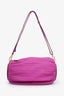 Loewe Fuchsia Lambskin Pleated Bracelet Pouch Shoulder Bag