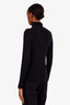 Nili Lotan Black Cashmere High Neck Long Sleeve Shirt Size M