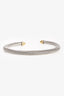David Yurman 18K Yellow Gold/Sterling Silver Diamond Classic Cable Bracelet