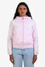 Moncler Baby Pink Hooded Ruffled Cinched Windbreaker Size 14 Kids