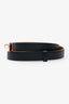 Hermès 2025 Black Epsom Leather Kelly 18 Belt With GHW