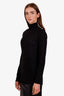 Balmain Black Wool Button Detail Sweater Size 40