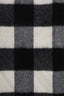 Burberry Black/White Cashmere Check Fringe Scarf