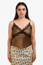 Brigette Herskind Khaki Jonna Lace Tank Top Size 36