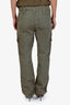 Ba&sh Green Cotton Cargo Straight Leg Pants Size 36