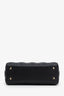 Christian Dior 2019 Black Leather Small Lady Dior Bag With Strap
