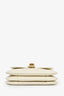 Celine 2021 Cream Leather Medium Tabou Crossbody Bag