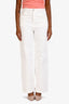 Maje White Denim Wide Leg Jeans Size 36