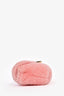Fendi Pink Shearling and Leather F Belt Bag