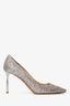 Jimmy Choo Pink/Silver Sparkly Heels Size 38.5
