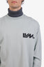 Louis Vuitton Green Cotton Long Sleeve Shirt with Sweater Neck Size M Mens