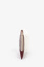 A.P.C Red/Cream Canvas Leather Logo Pouch