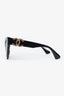 Pre-loved Chanel™ Black Cat Eye CC Sunglasses GHW