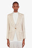 Veronica Beard Champagne Single Breasted Dickey Blazer Size 0
