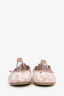 Miu Miu Pink Satin 'Calzature Donna' Bow Ballet Flats Size 38