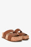 Gabriela Hearst Brown Leather Cork Sandals Size 39