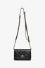 Pre-loved Chanel™ 2022C Black Lambskin Leather CC 'Punk Essential' Wallet on Chain