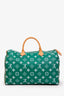 Louis Vuitton 2024 Green Monogram Leather Speedy P9 Bandoulière 50 with Pouch