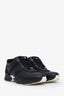 Pre-loved Chanel™ Black Leather Satin Trim CC Low Top Sneakers Size 37