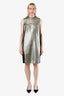 Akris Punto Black/Gold Sleeveless Midi Dress Size 10