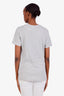 Burberry Grey Cotton Embellished Creature T-Shirt Size S