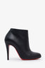 Christian Louboutin Black Leather Ankle Boots Size 36.5