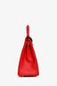 Hermès 2012 Red Epsom Verso Kelly 32 Permabrass Hardware with Strap