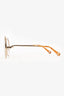 Chloe Clear/Gold '2138' Sunglasses