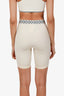 Louis Vuitton Beige 'Flight Mode' Cycling Shorts Size 36